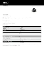 Preview for 1 page of Sony XS-GTR120L Specifications