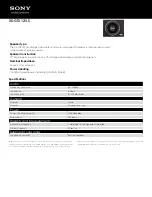 Preview for 1 page of Sony XS-GTX121LS Specifications