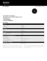 Preview for 1 page of Sony XS-L101P5W Specifications