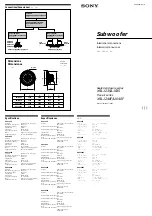 Preview for 1 page of Sony XS-L1035 Installation/Connections