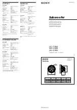 Sony XS-L103P5B Installation/Connections preview