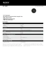 Preview for 1 page of Sony XS-L106P5 Specifications