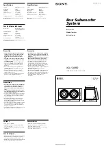 Sony XS-L120B5D Instructions preview