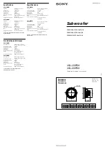 Preview for 1 page of Sony XS-L120P5W Installation/Connections