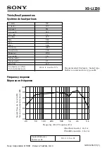 Preview for 1 page of Sony XS-L1230 - Xplod 12" Subwoofer Manual