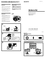 Preview for 1 page of Sony XS-L1230 Installation