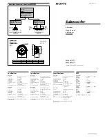 Sony XS-L1237 Instructions preview