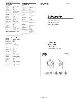 Preview for 1 page of Sony XS-L123P5B Installation Instructions Manual