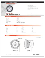 Preview for 1 page of Sony XS-L1290P5 Specifications