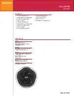 Preview for 1 page of Sony XS-L153P5B Marketing Specifications