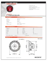 Sony XS-L81P5 Product Manual preview