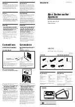 Preview for 1 page of Sony XS-LE30 Operating Instructions