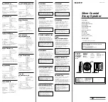 Sony XS-P2020 Instructions preview