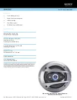 Preview for 2 page of Sony XS-R1343 Marketing Specifications