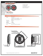 Preview for 1 page of Sony XS-V1640H Marketing Product Manual