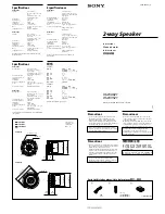 Preview for 1 page of Sony XS-W4021 Instructions