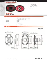 Sony XS-W6921 Product Manual preview