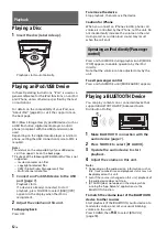 Preview for 12 page of Sony XSP-N1BT Operating Instructions Manual