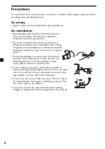 Preview for 4 page of Sony XT-DTV20LN Operating Instructions Manual