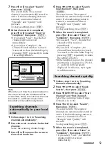 Предварительный просмотр 9 страницы Sony XT-DTV20LN Operating Instructions Manual