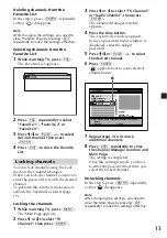 Preview for 13 page of Sony XT-DTV20LN Operating Instructions Manual