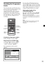 Предварительный просмотр 15 страницы Sony XT-DTV20LN Operating Instructions Manual