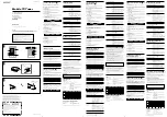 Sony XT-P50V Operating Instructions preview