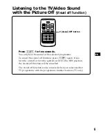 Preview for 9 page of Sony XTL-6100 Operating Instructions Manual