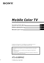 Preview for 1 page of Sony XTL-6100MK2 Operating Instructions Manual