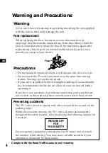 Preview for 4 page of Sony XTL-6100MK2 Operating Instructions Manual