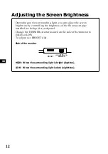 Preview for 12 page of Sony XTL-6100MK2 Operating Instructions Manual