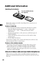 Preview for 16 page of Sony XTL-6100MK2 Operating Instructions Manual