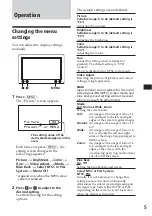 Preview for 5 page of Sony XVM-B62 Operating Instructions Manual