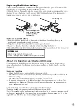 Preview for 13 page of Sony XVM-F65 Operating Instructions Manual