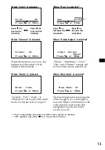 Preview for 13 page of Sony XVM-H65 - Monitor Operating Instructions Manual