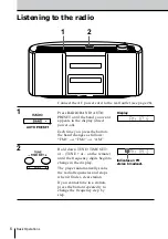 Preview for 6 page of Sony ZS-2000 Primary Operating Instructions Manual