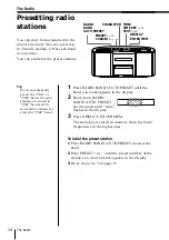 Preview for 14 page of Sony ZS-2000 Primary Operating Instructions Manual