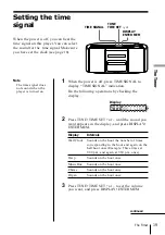 Предварительный просмотр 19 страницы Sony ZS-2000 Primary Operating Instructions Manual