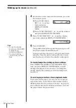 Preview for 22 page of Sony ZS-2000 Primary Operating Instructions Manual