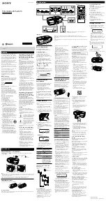 Preview for 1 page of Sony ZS-BTG900 Operating Instructions