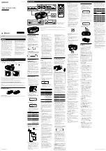 Preview for 1 page of Sony ZS-BTG905 Operating Instructions