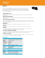 Preview for 1 page of Sony ZS-BTY50 Specifications