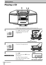 Предварительный просмотр 4 страницы Sony ZS-D5 Operating Instructions Manual