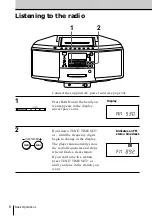 Предварительный просмотр 6 страницы Sony ZS-D5 Operating Instructions Manual