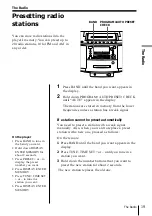 Предварительный просмотр 19 страницы Sony ZS-D5 Operating Instructions Manual