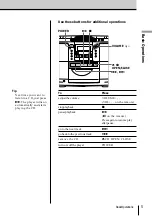 Preview for 5 page of Sony ZS-D50 Operating Instructions  (primary manual) Operating Instructions Manual