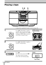 Preview for 8 page of Sony ZS-D50 Operating Instructions  (primary manual) Operating Instructions Manual
