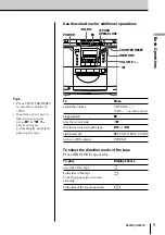 Preview for 9 page of Sony ZS-D50 Operating Instructions  (primary manual) Operating Instructions Manual