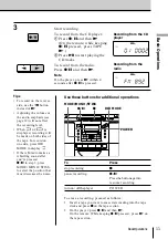 Preview for 11 page of Sony ZS-D50 Operating Instructions  (primary manual) Operating Instructions Manual