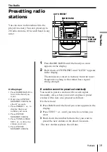 Preview for 19 page of Sony ZS-D50 Operating Instructions  (primary manual) Operating Instructions Manual